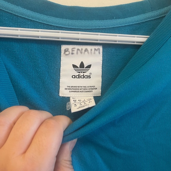 Adidas round neck block colour sweatshirt - Picture 3 of 4